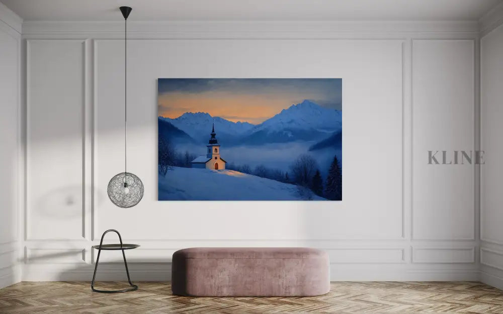 Chapel of the Blue Hour - Hand Painting