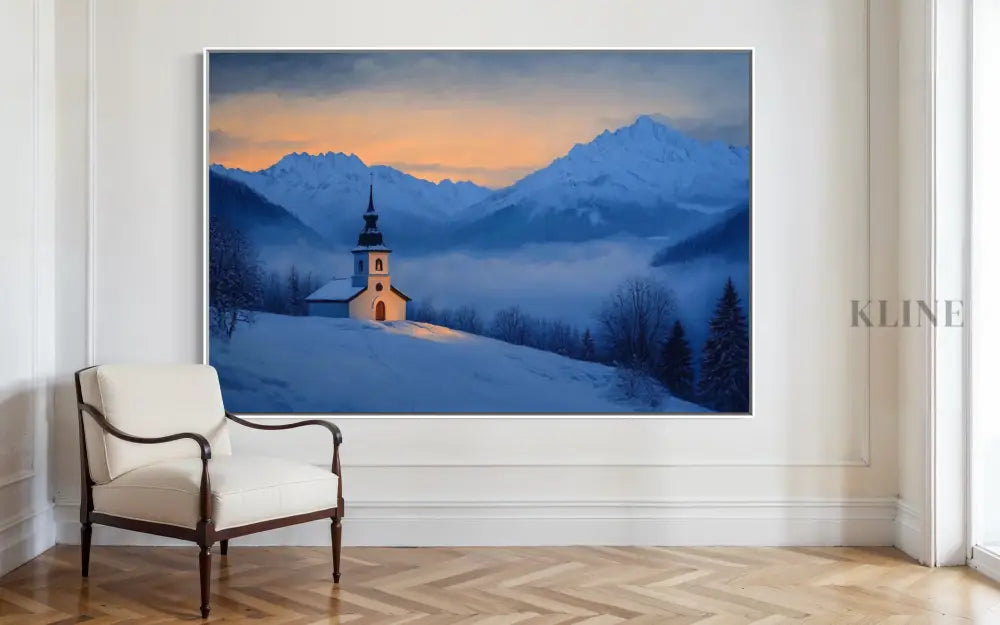Chapel of the Blue Hour - Hand Painting
