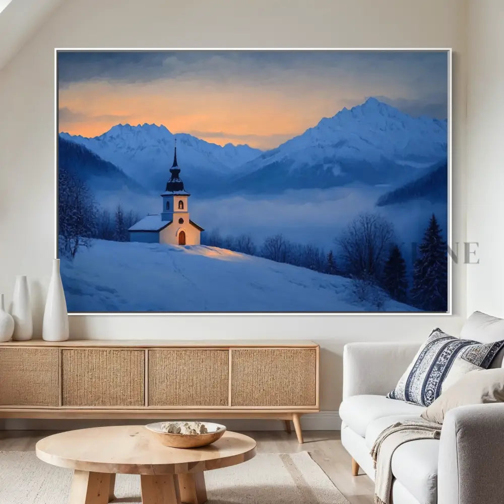 Chapel of the Blue Hour - Hand Painting