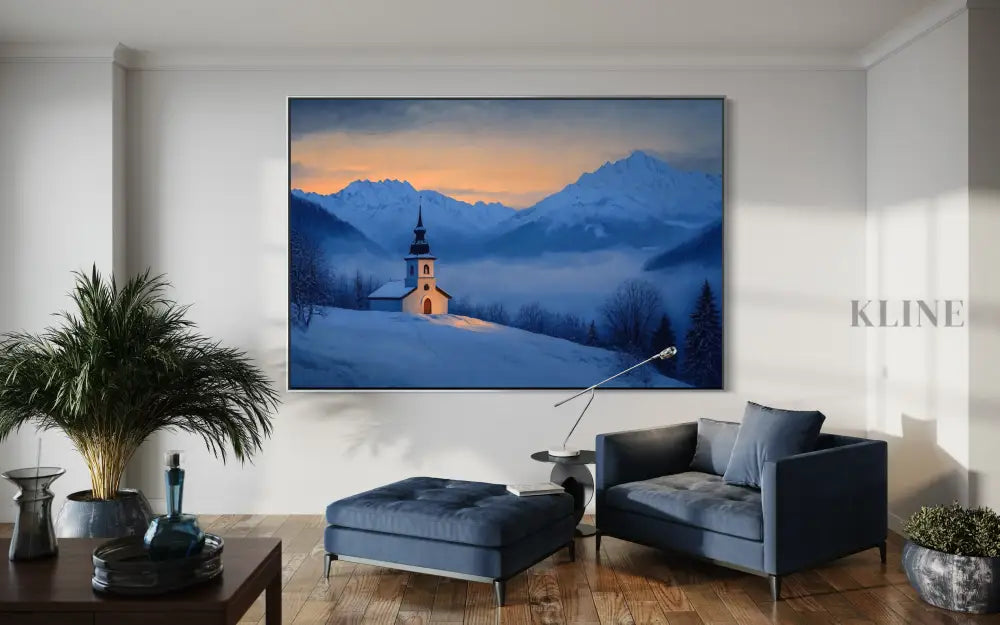Chapel of the Blue Hour - Hand Painting