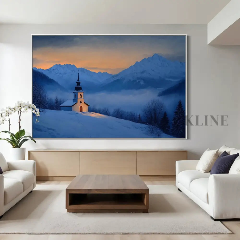 Chapel of the Blue Hour - Hand Painting