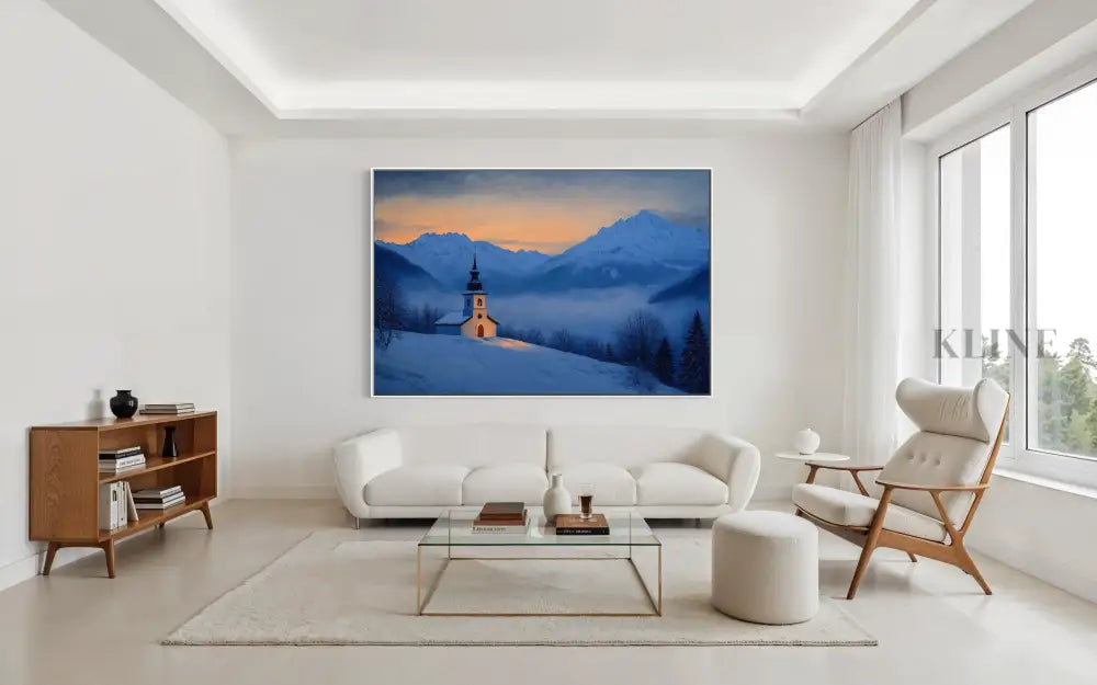 Chapel of the Blue Hour - Hand Painting