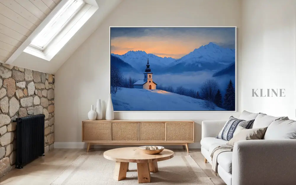 Chapel of the Blue Hour - Hand Painting
