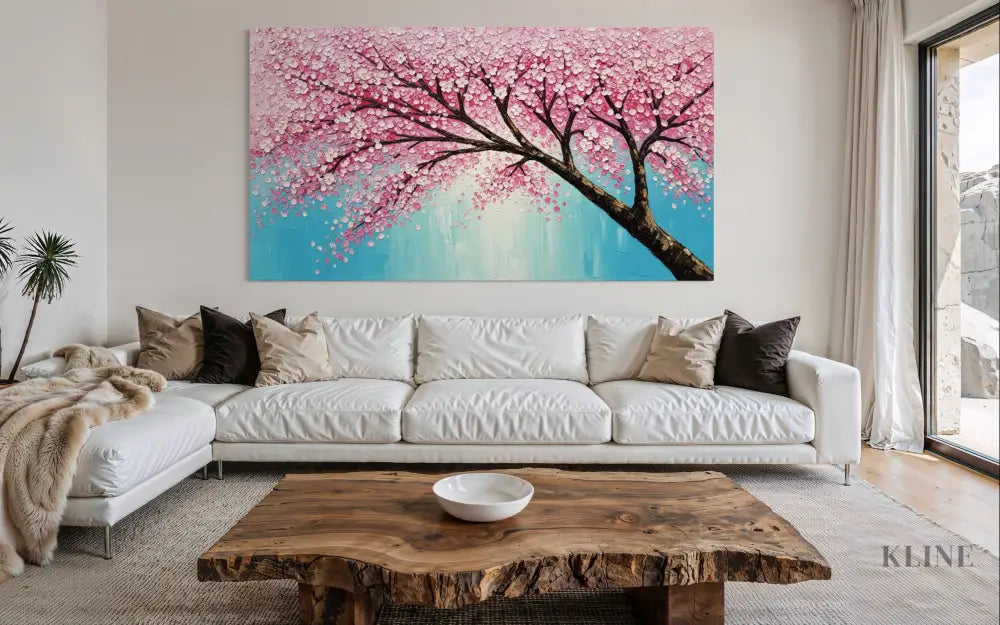 Cherry Blossoms Painting - Hand Painting