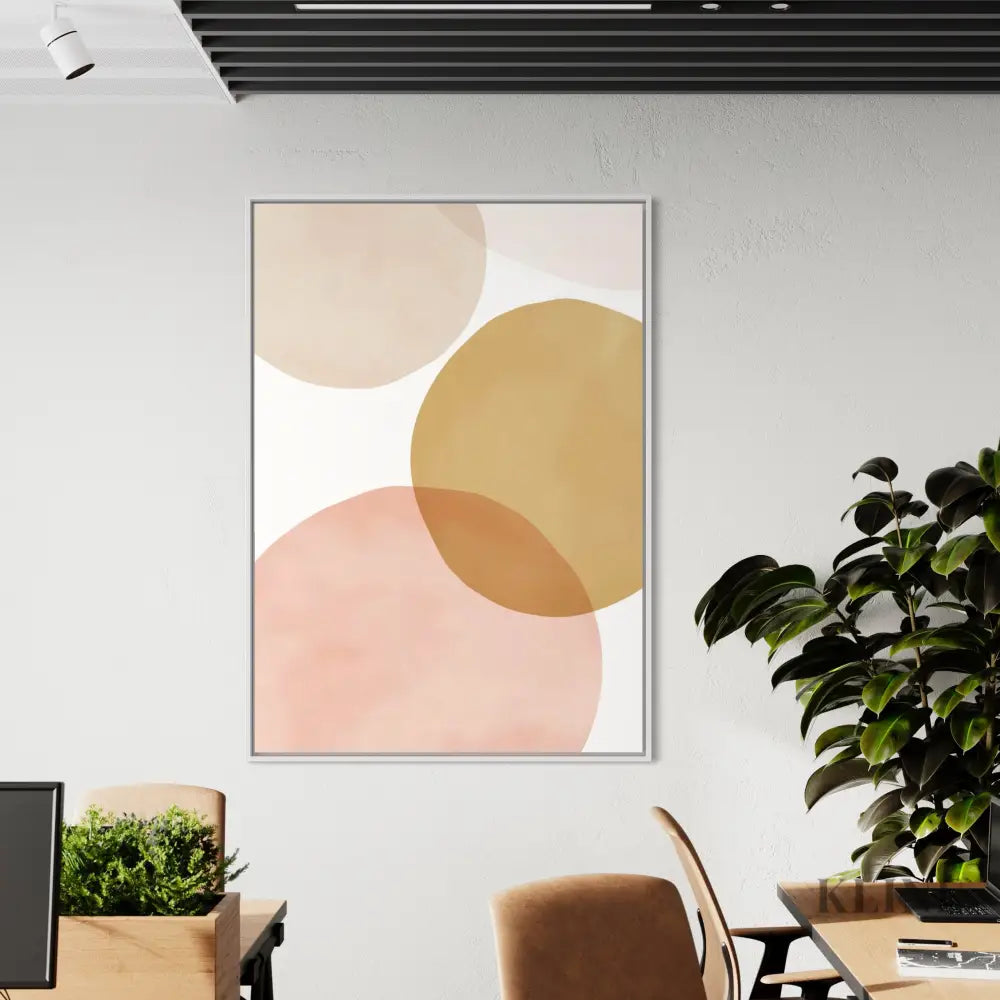 Circles Abstract Mustard - Hand Painting