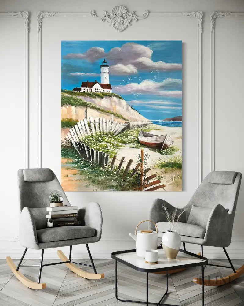 Coastal Lightkeeper - Hand Painting