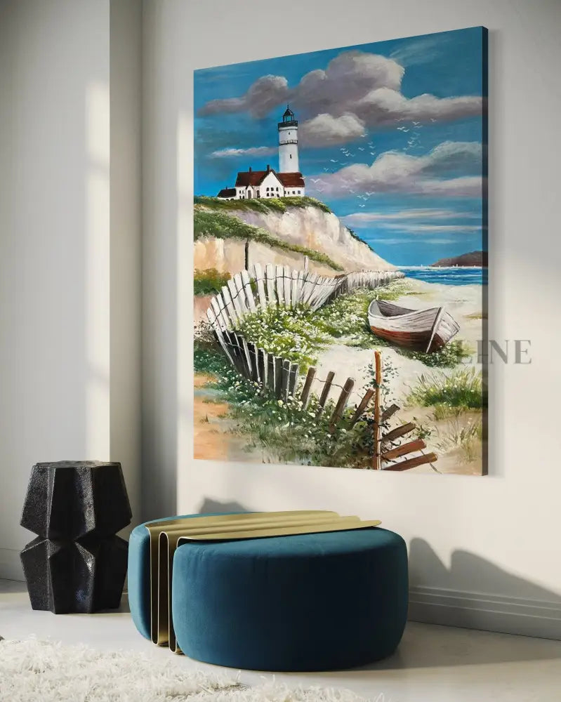 Coastal Lightkeeper - Hand Painting