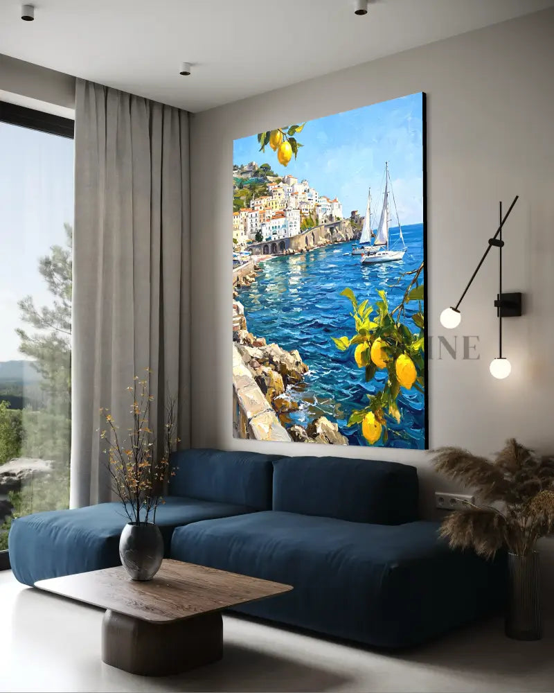 Coastal Limoncello - Hand Painting