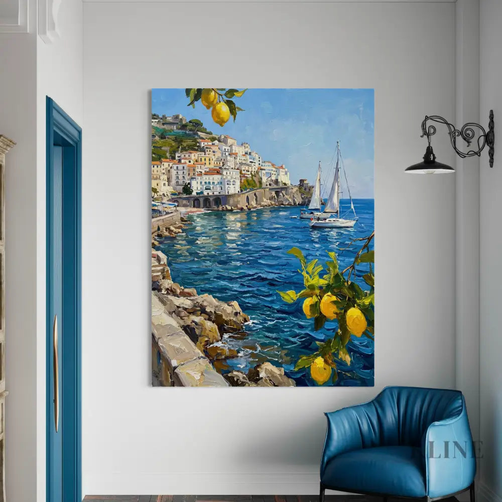 Coastal Limoncello - Hand Painting