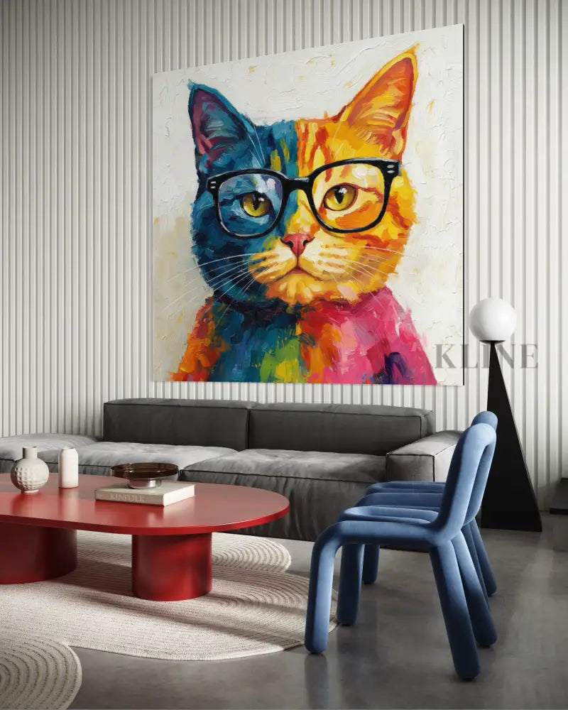 Color Pop Kitty - Hand Painting