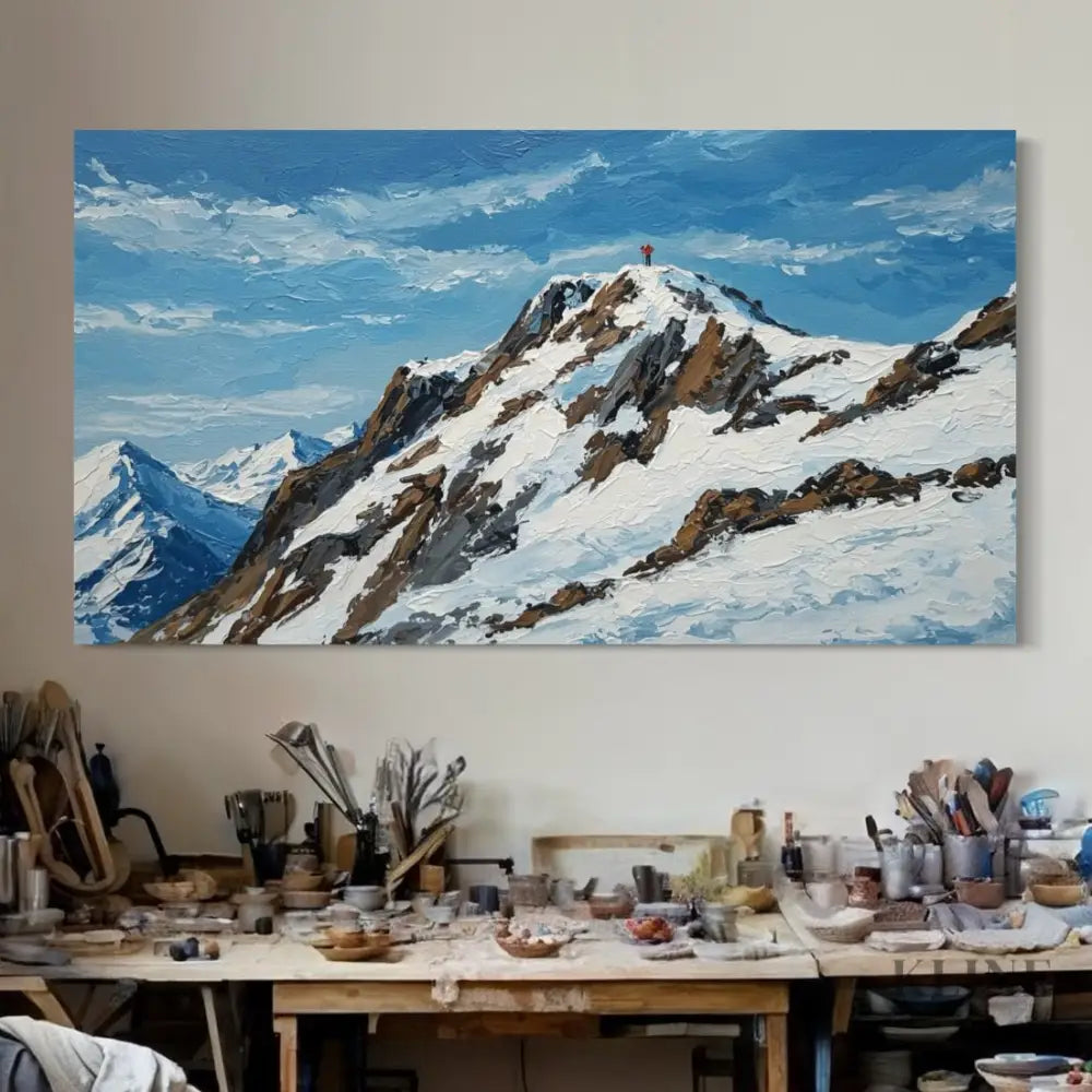 Conquering the Peak - Hand Painting