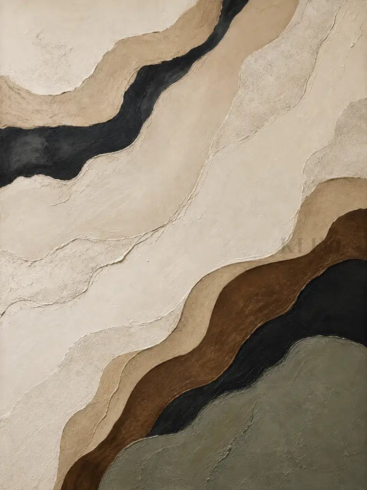 Contours of Earth - Hand Painting