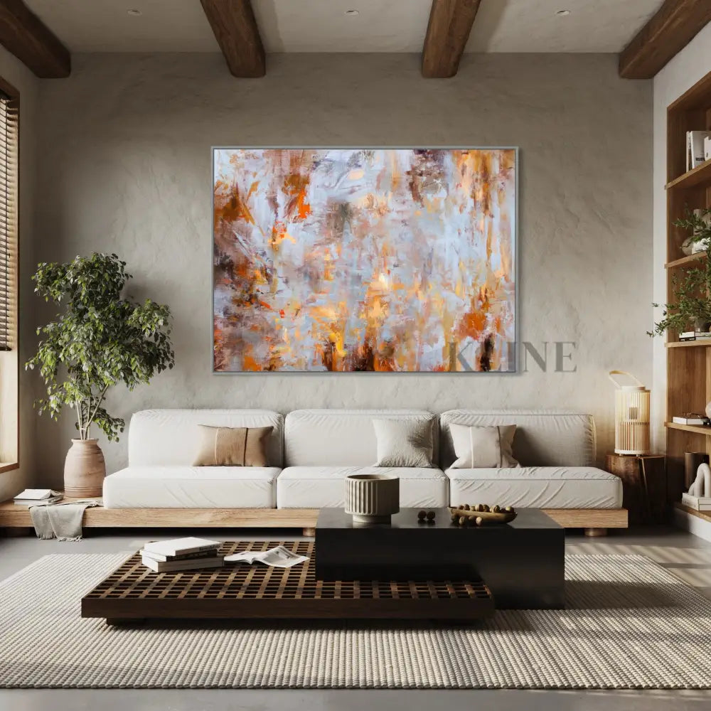 Cosmic Collision Canvas - Hand Painting