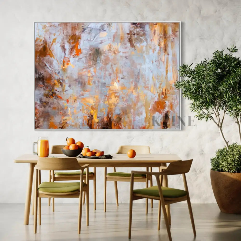 Cosmic Collision Canvas - Hand Painting