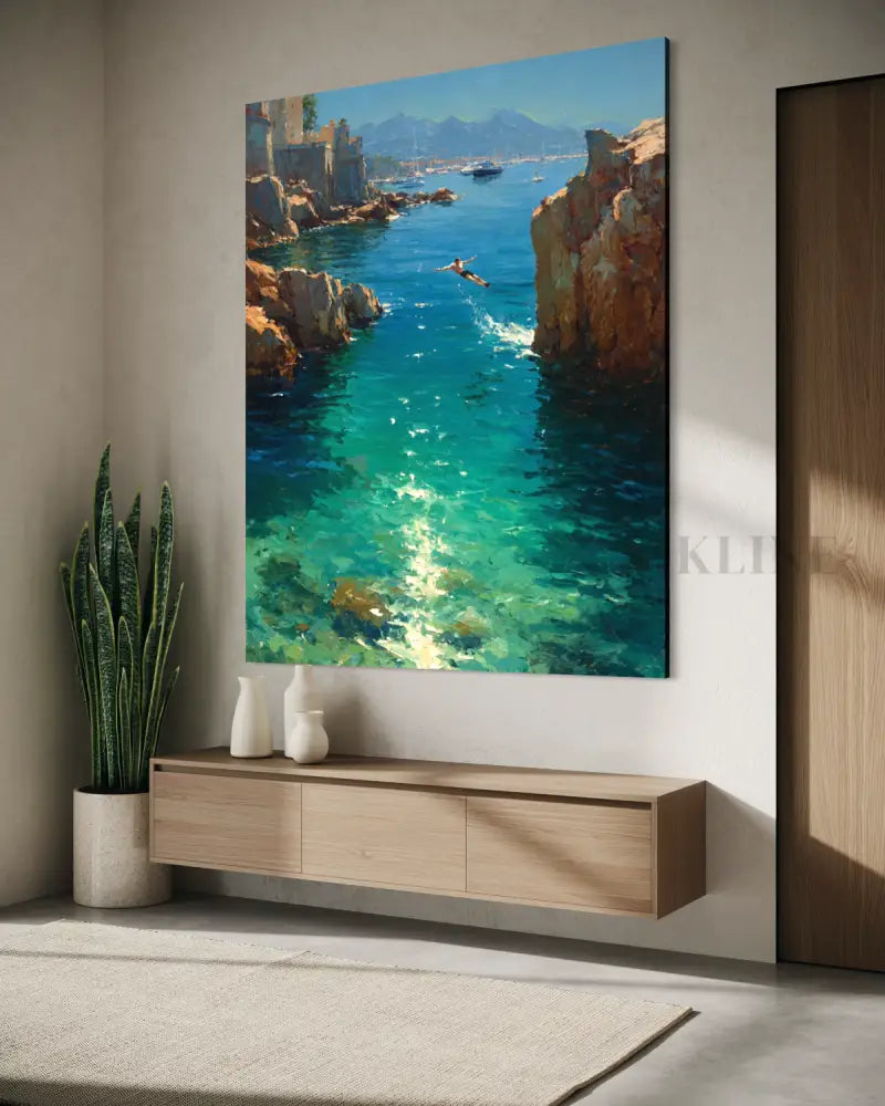 Côte d’Azur Dreams - Hand Painting