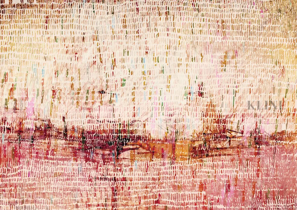 Dancing Rain Pink - Hand Painting