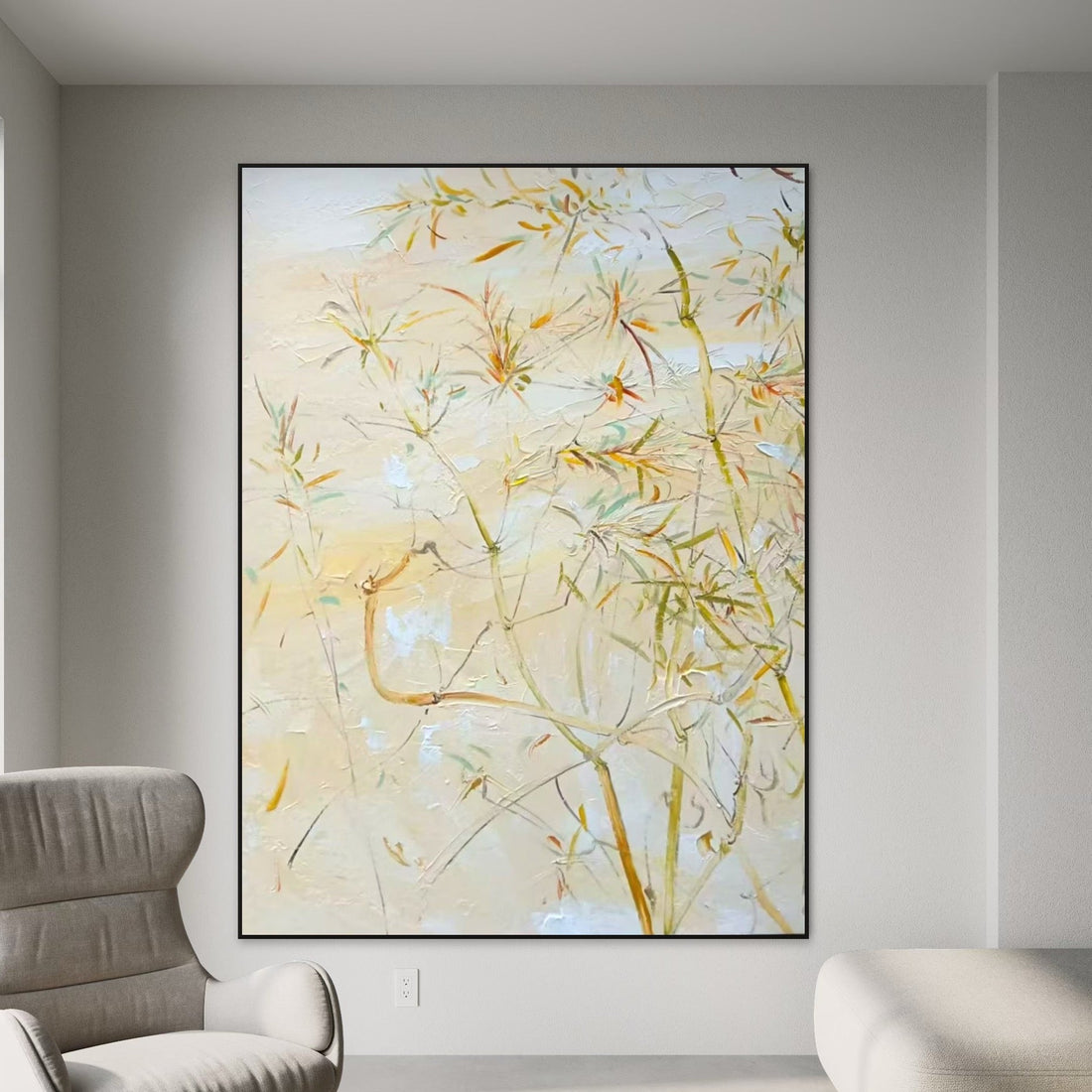 Delicate Bamboo Painting - Hand Painting
