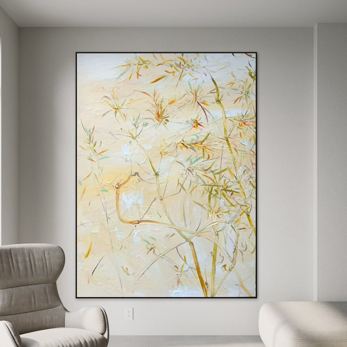 Delicate Bamboo Painting - Hand Painting