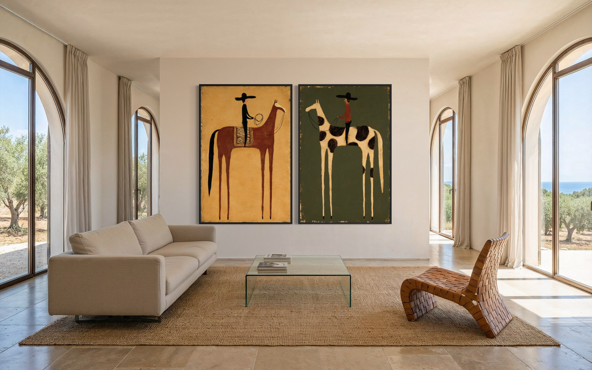 The Golden Mustang - Hand Painting