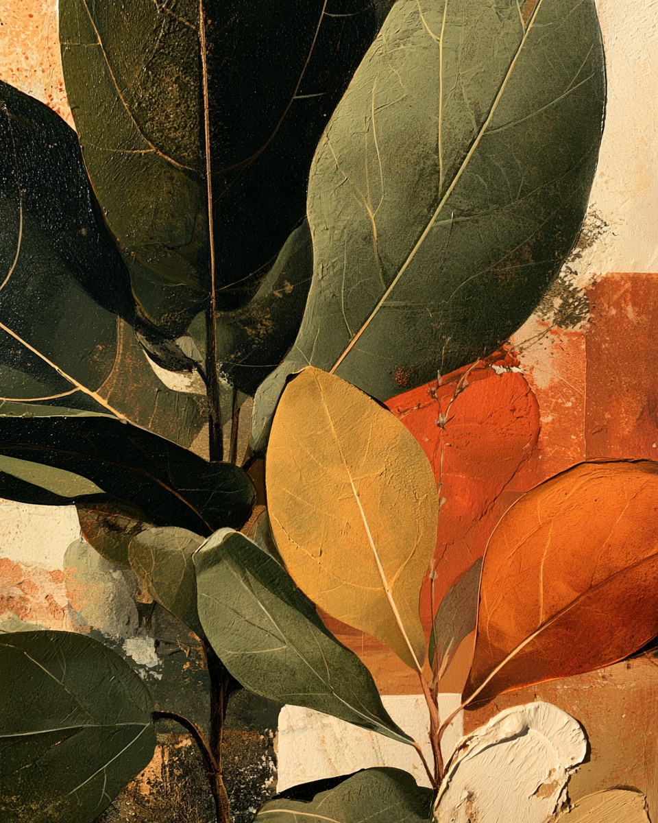 Autumnal Foliage in Amber & Sage