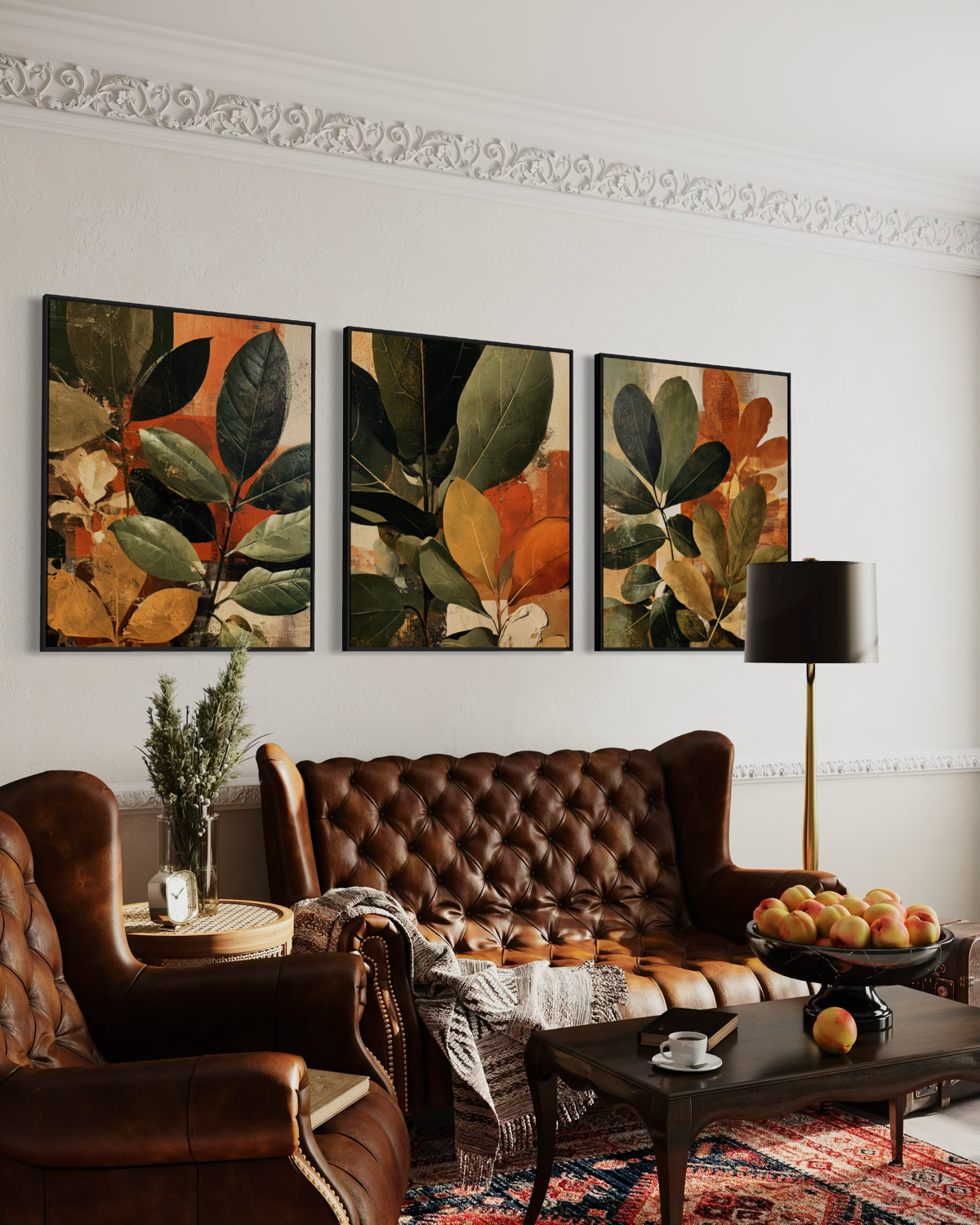 Autumnal Foliage in Amber & Sage