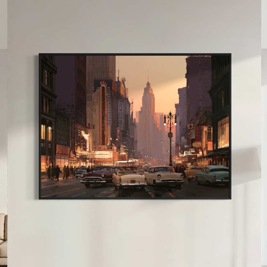 New York, New York - Hand Painting