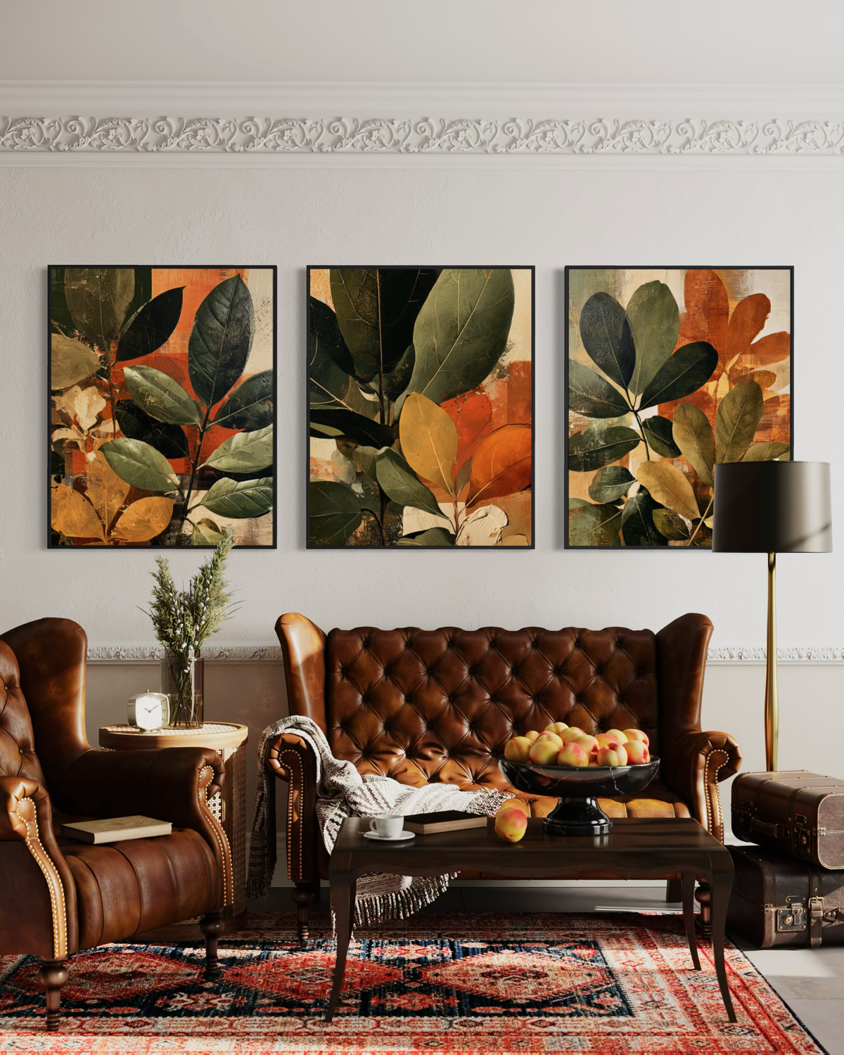 Autumnal Foliage in Amber & Sage