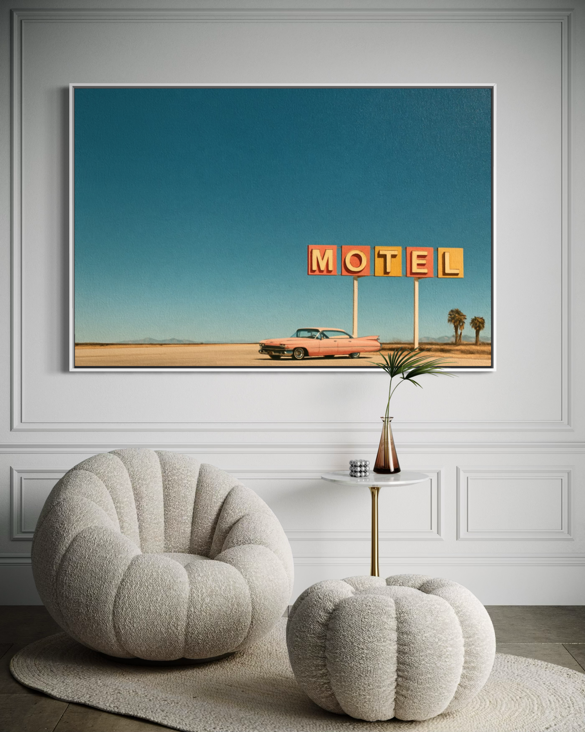 One Night on Route 66 - Hand Painting