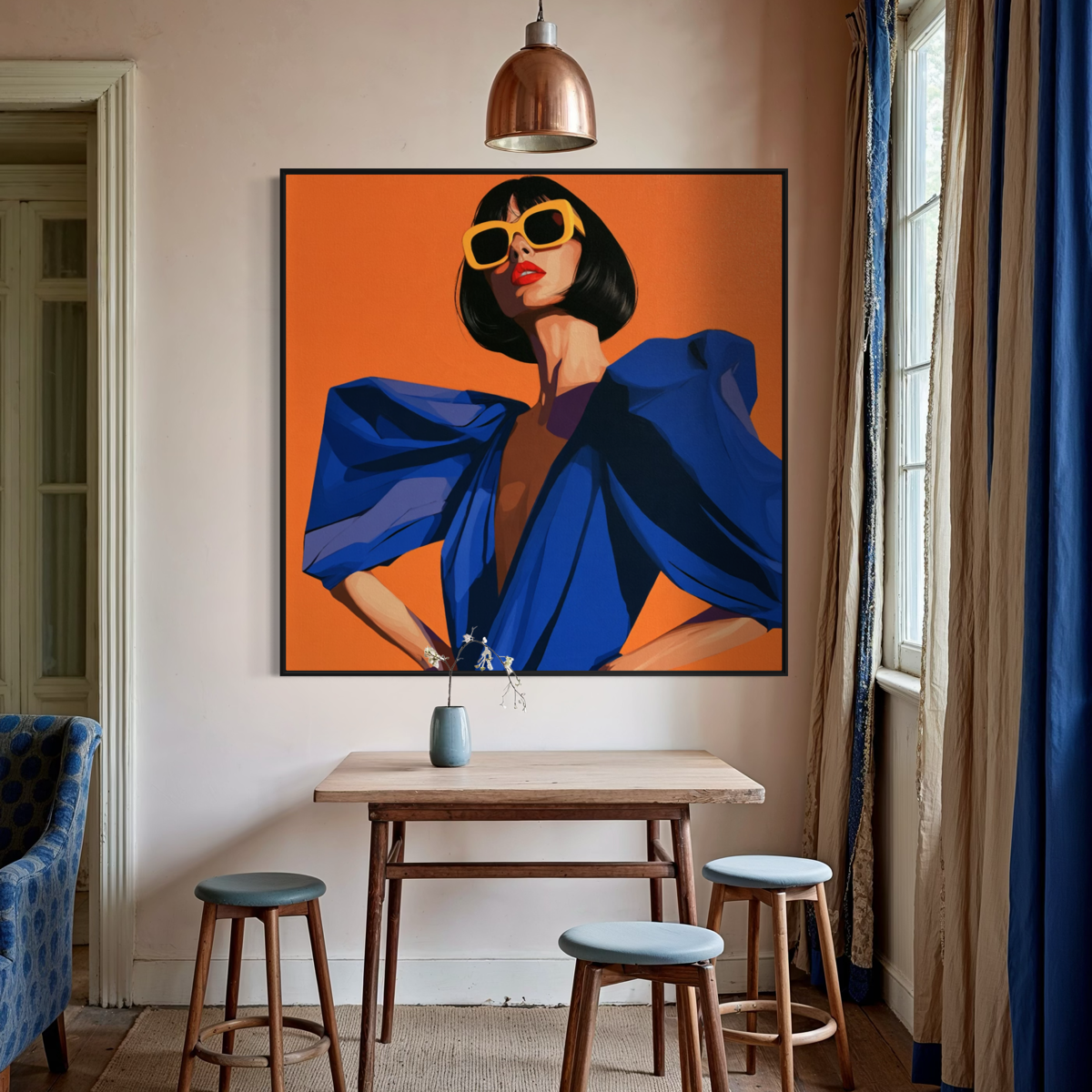 The Uptown Girl - Hand Painting