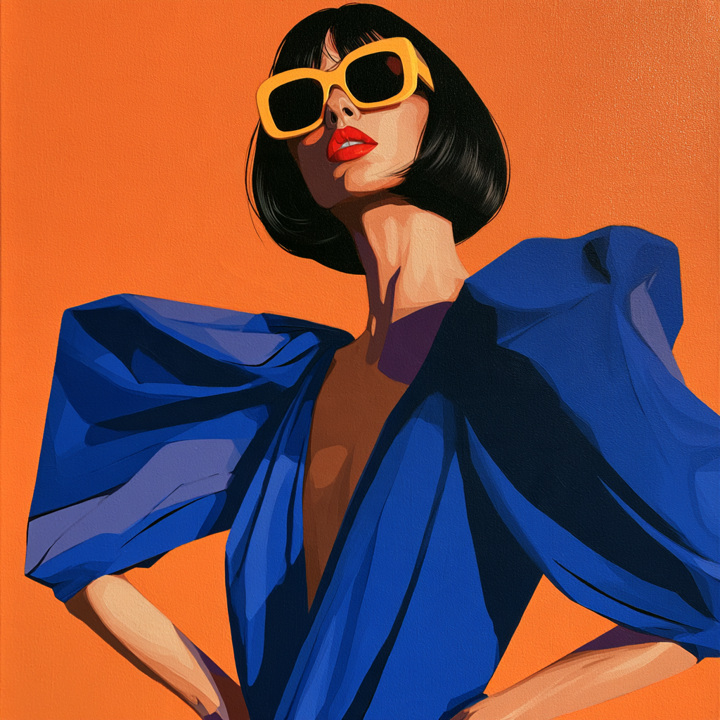 The Uptown Girl - Hand Painting
