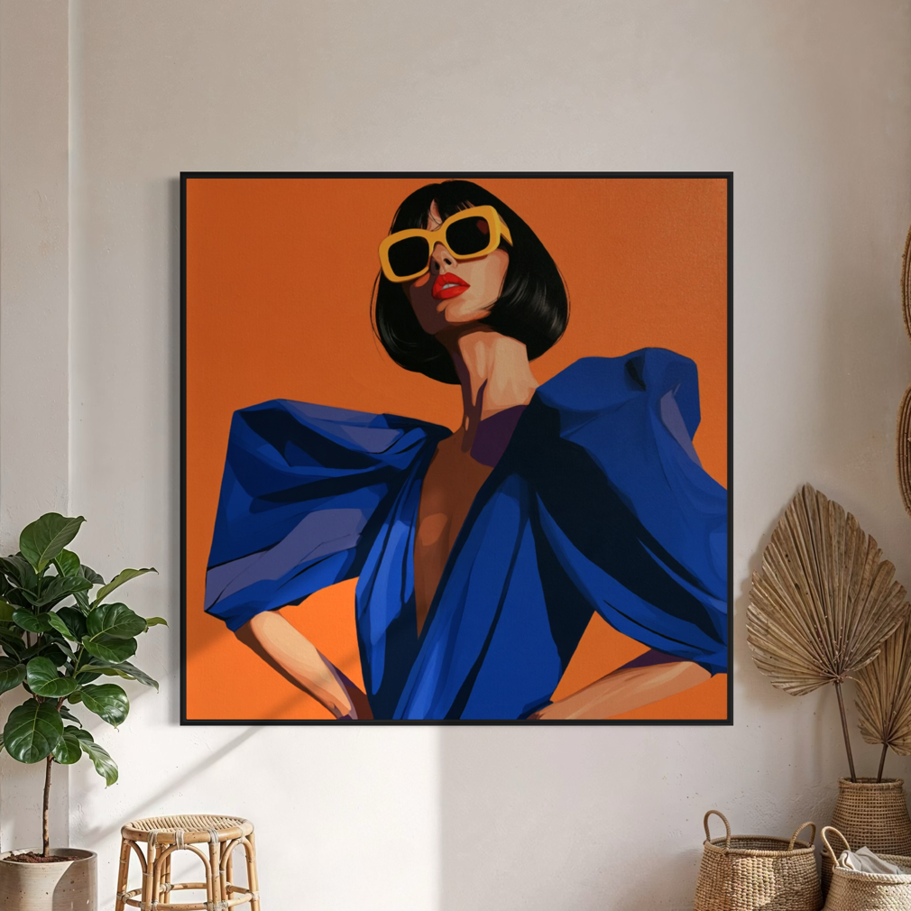 The Uptown Girl - Hand Painting
