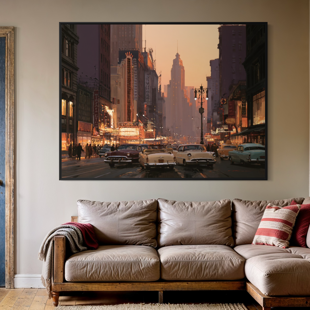 New York, New York - Hand Painting