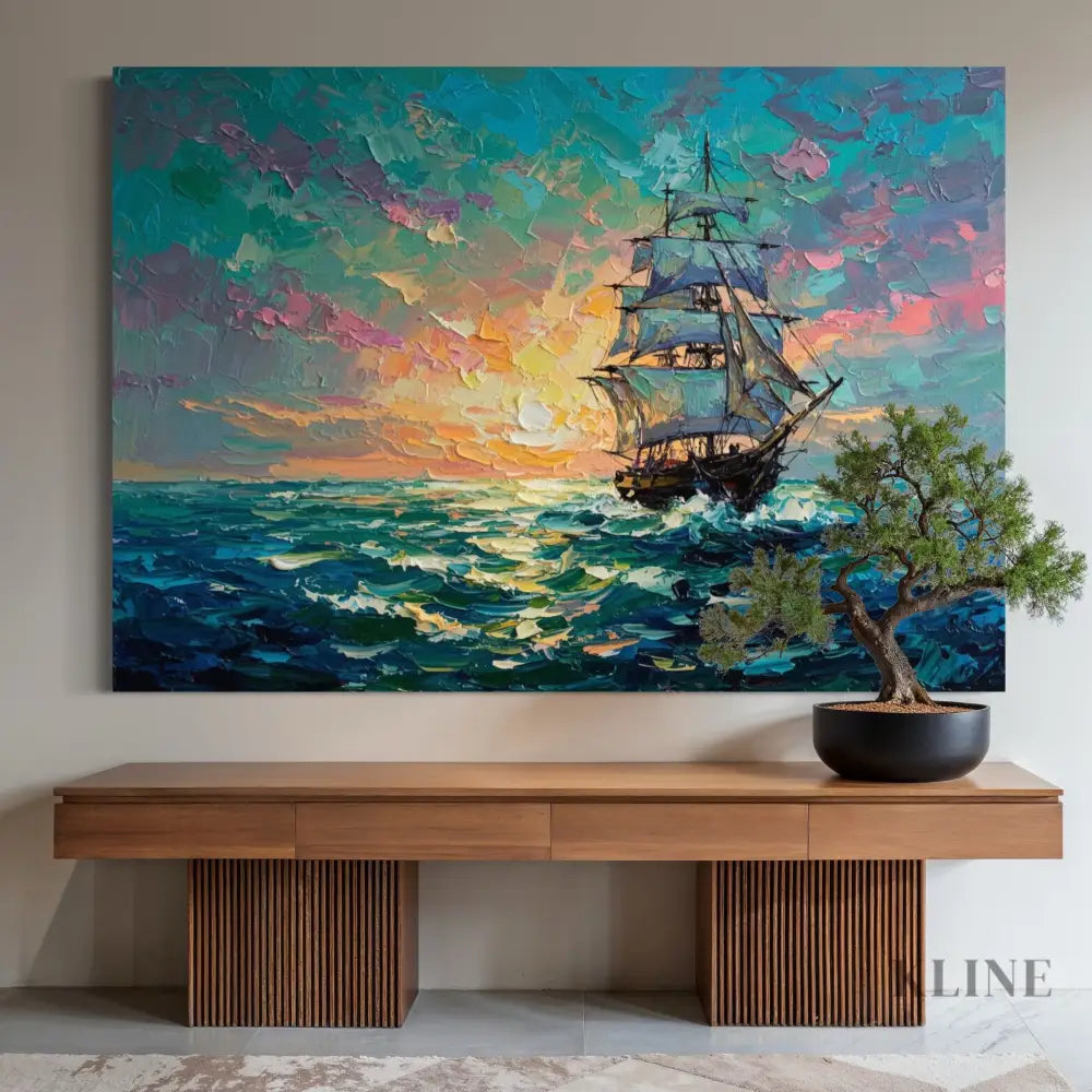 Dreamscape at Sea - Hand Painting
