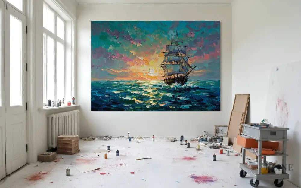 Dreamscape at Sea - Hand Painting