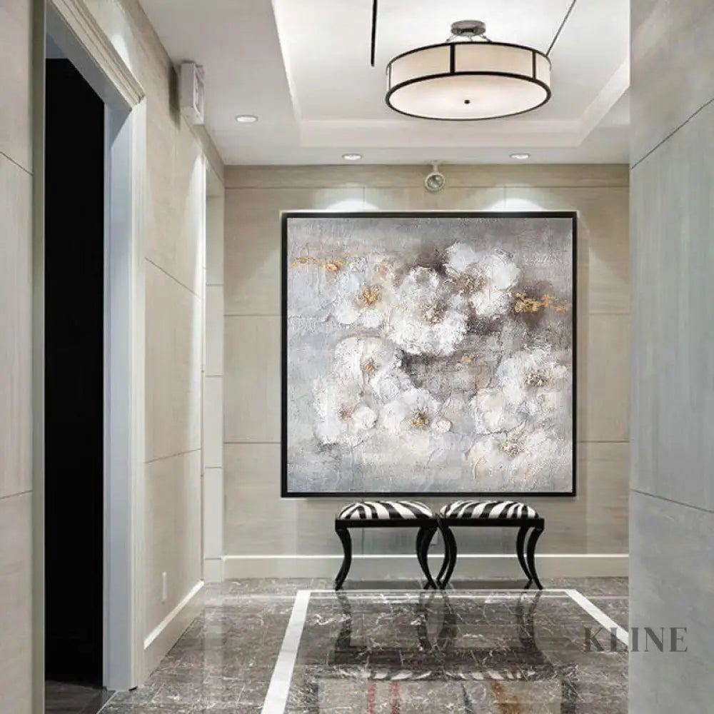 Elegant Purity - Hand Painting