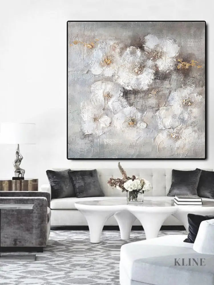 Elegant Purity - Hand Painting