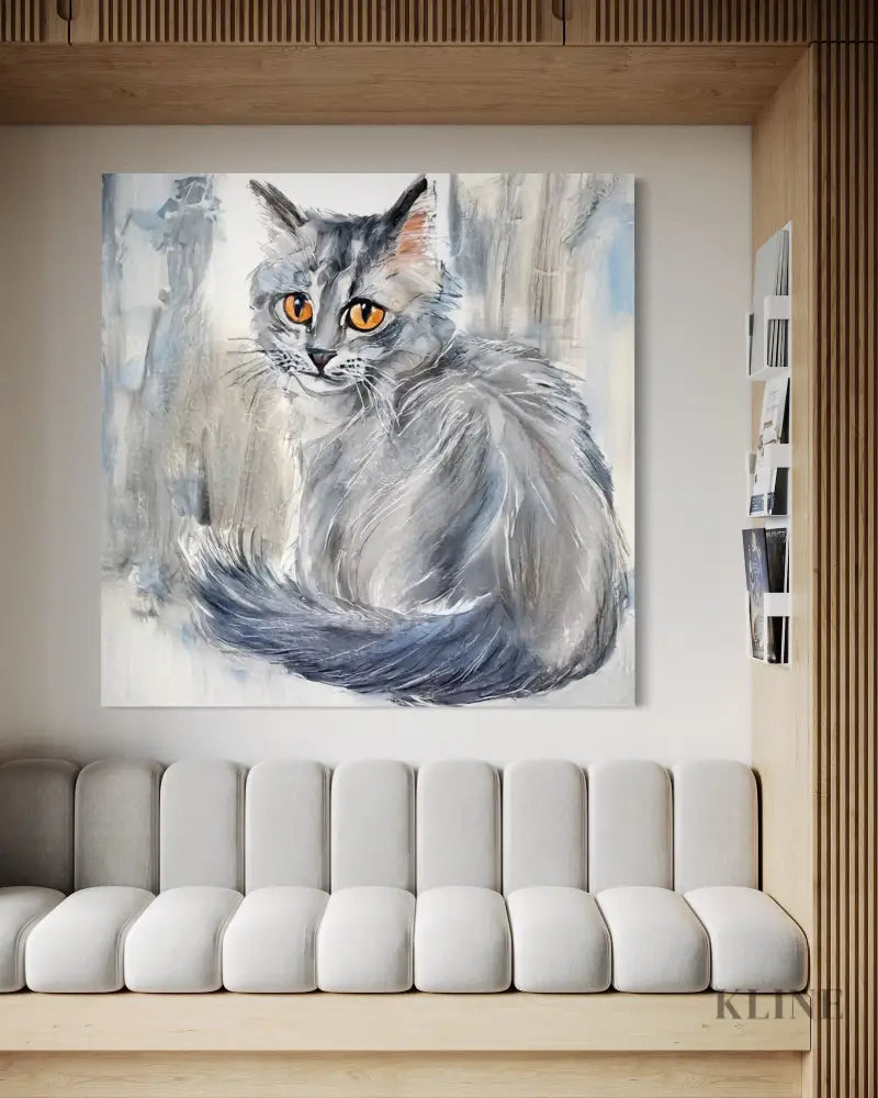 Feline Majesty - Hand Painting