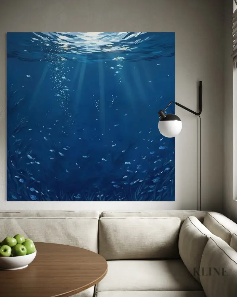 Floating in Depth - Hand Painting