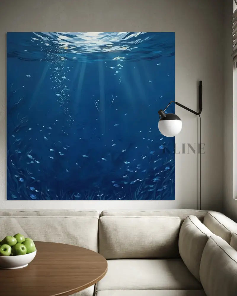 Floating in Depth - Hand Painting
