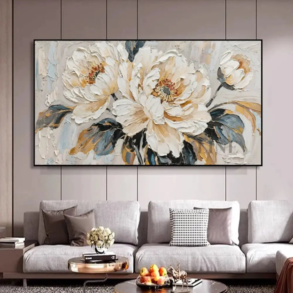 Floral Majesty - Hand Painting