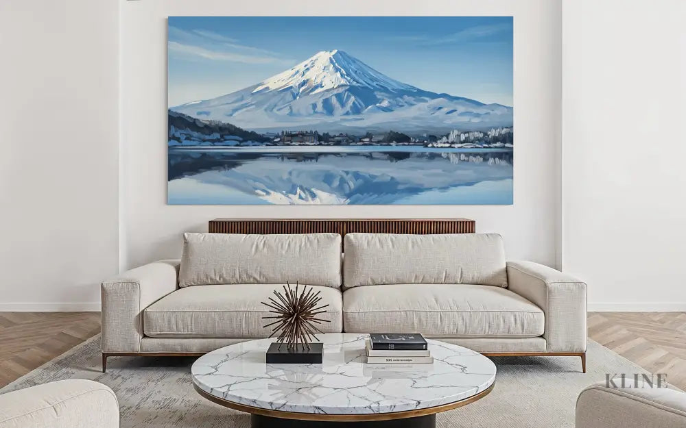 Fuji Mountain Painting - Hand Painting