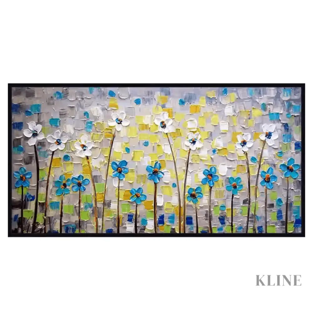Garden of Textured Petals - Hand Painting
