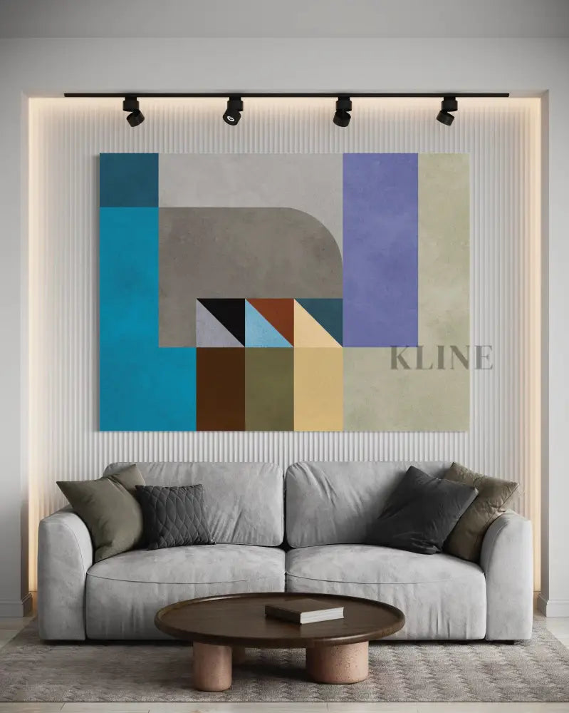 Geometric Harmony - Hand Painting