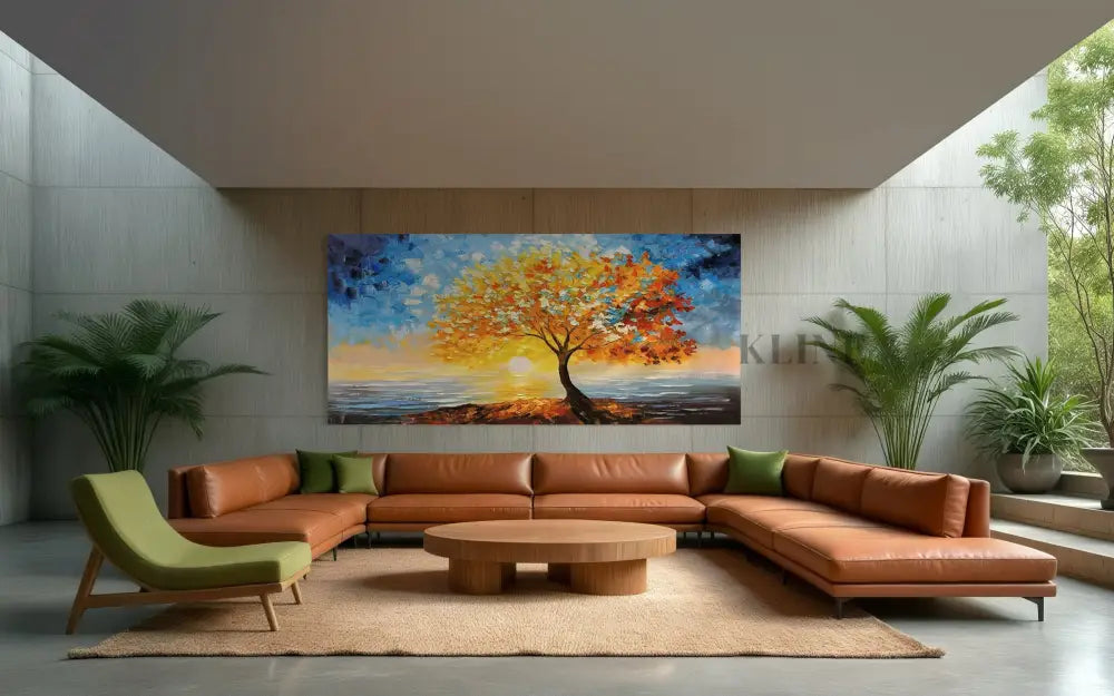 Golden Canopy - Hand Painting