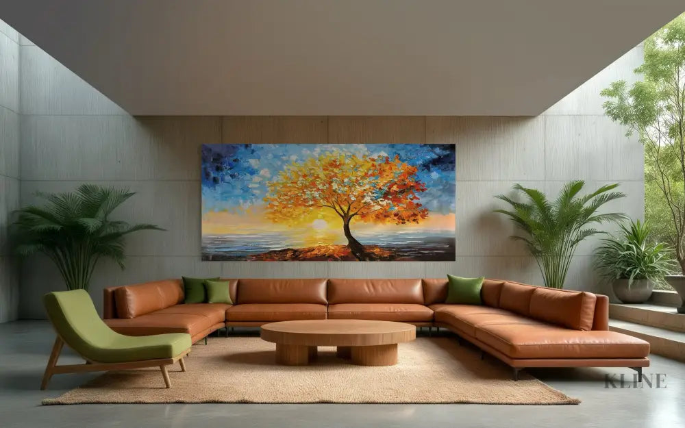 Golden Canopy - Hand Painting