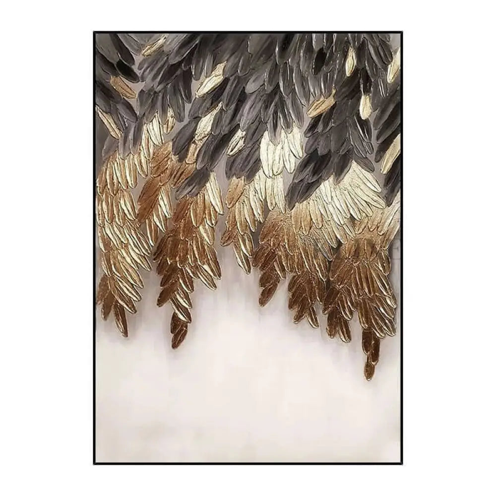 Golden Elegance - Hand Painting