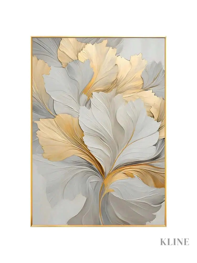 Golden Floral - Hand Painting