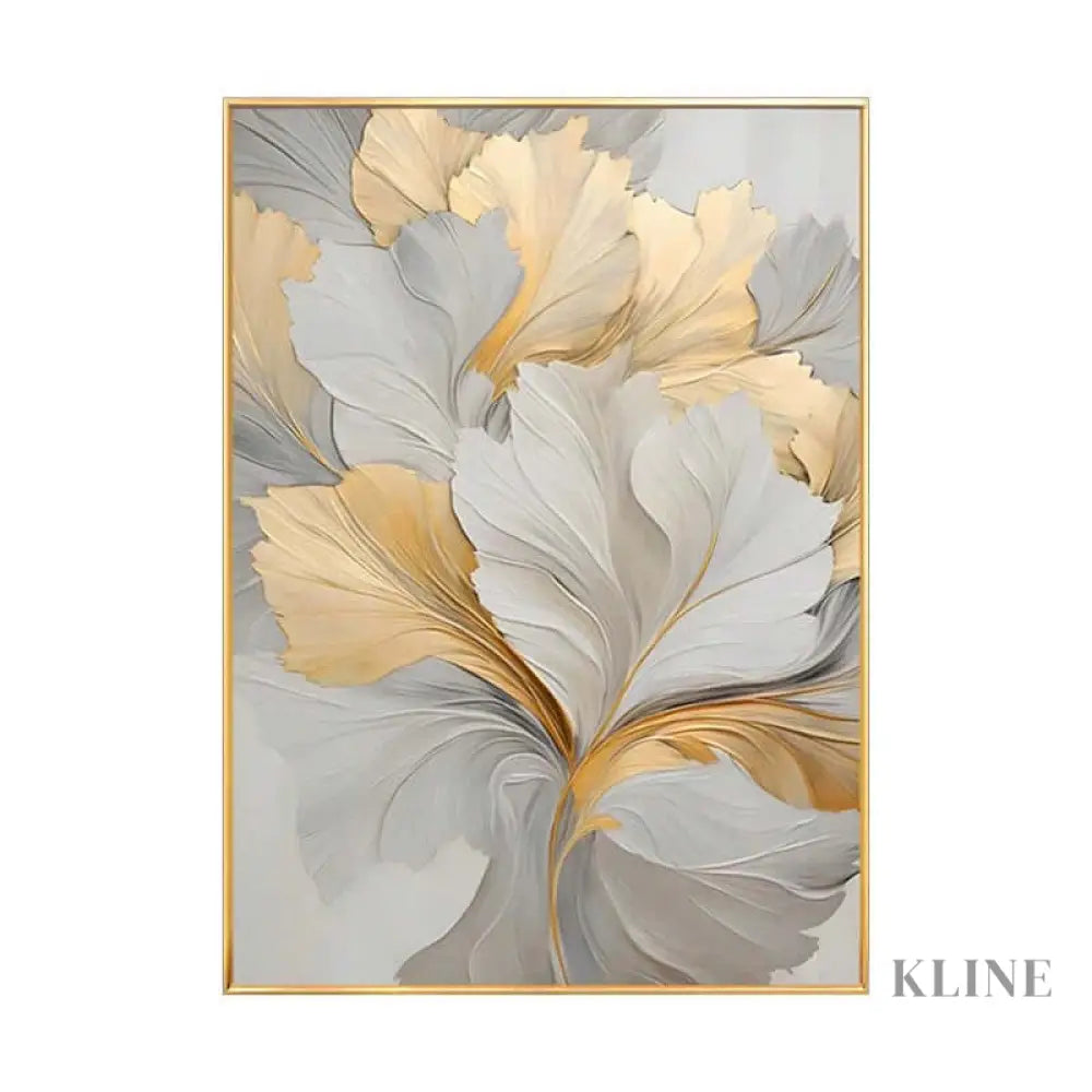 Golden Floral - Hand Painting