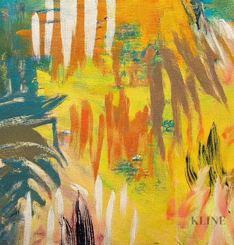 Golden Hour Abstraction - Hand Painting