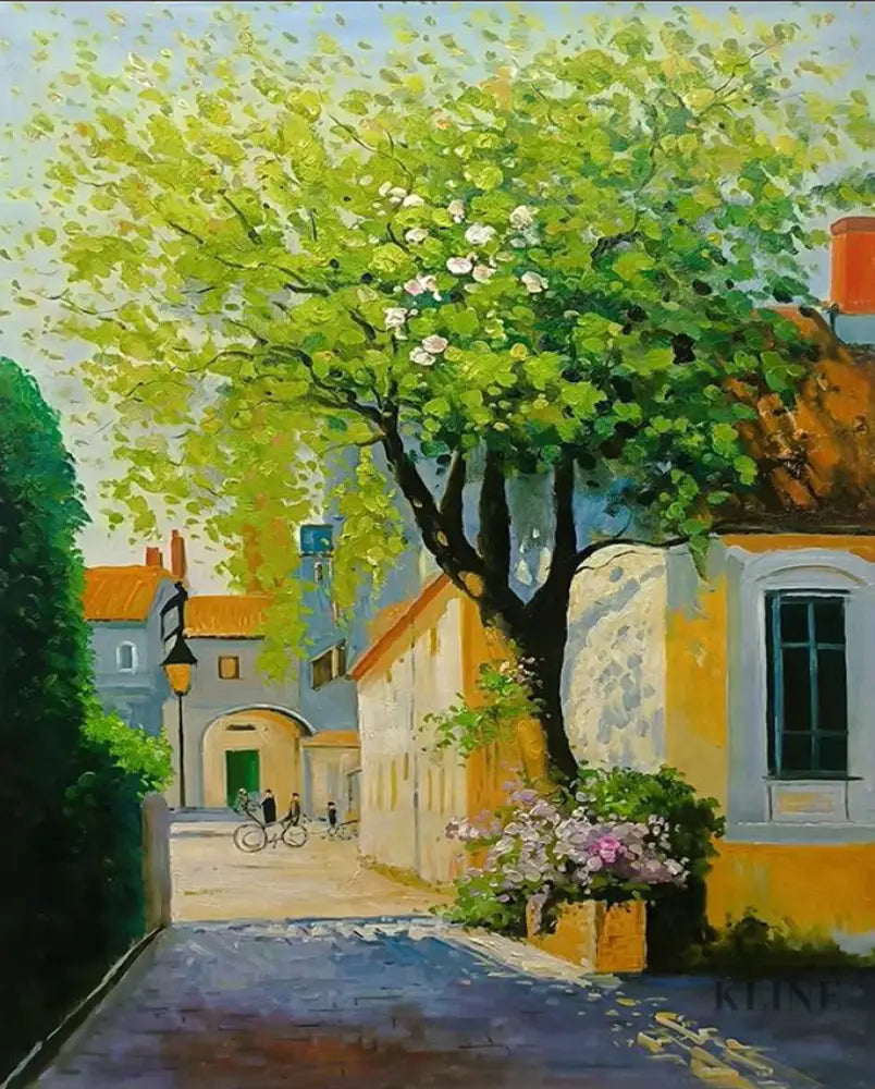 Golden Hour in Provence - Hand Painting